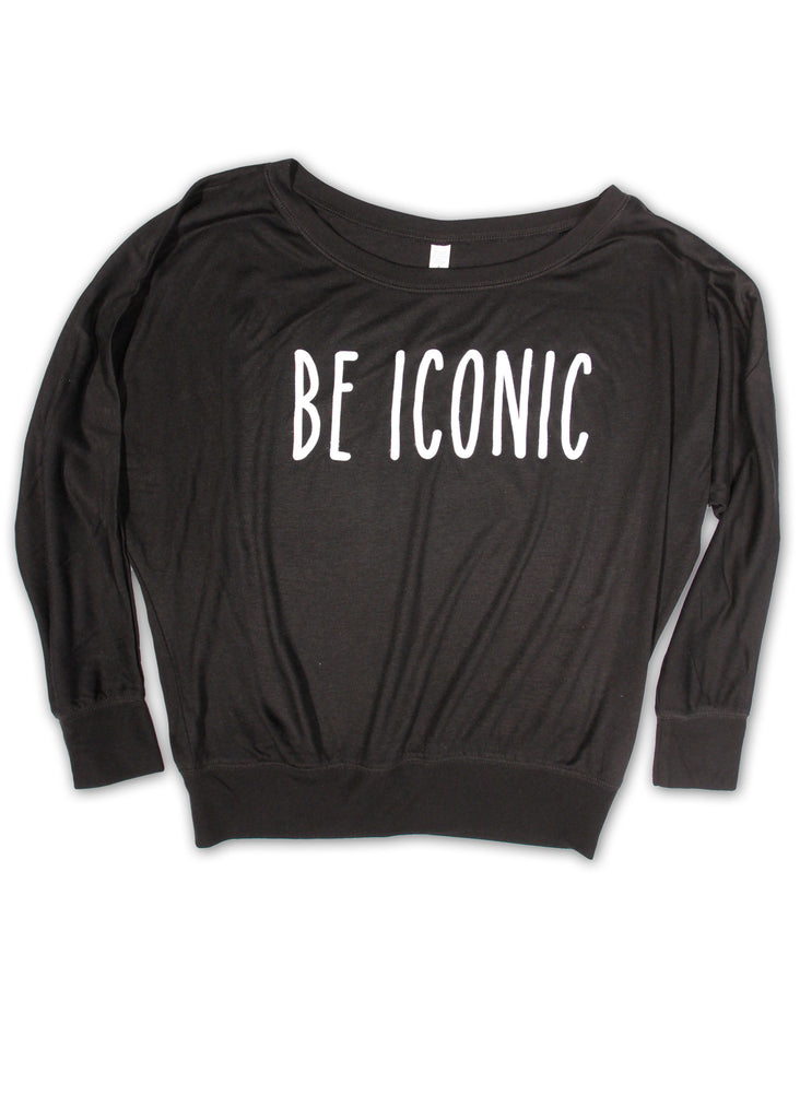 Be Iconic Long Sleeve Off Shoulder Tee